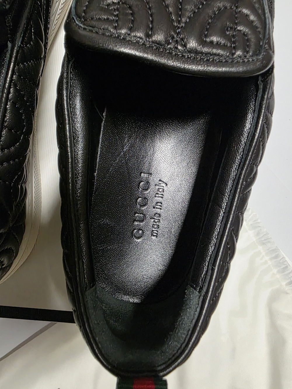 GUCCI RHOMBUS (CALFSKIN) SLIP-ON - Picture 6 of 15